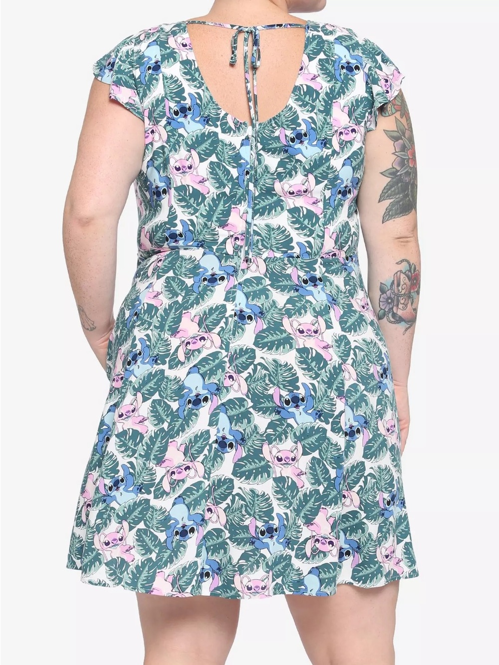 🌺 Tropical Love! Her Universe Disney Lilo & Stitch Angel Flutter Sleeve Dress 🌴 - Picture 2 of 2